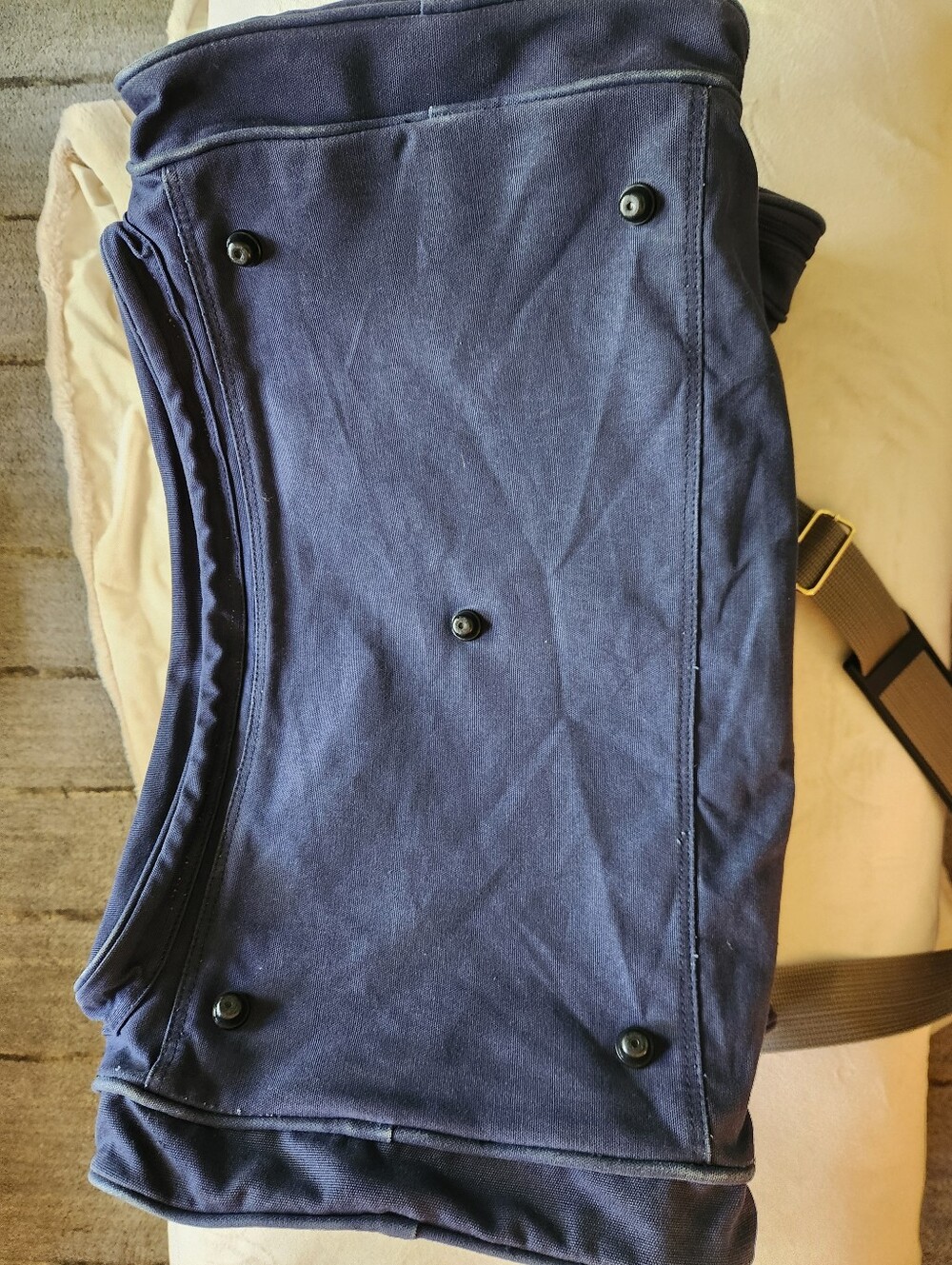 Navy Blue Travel Duffel Bag - Picture 2 of 7